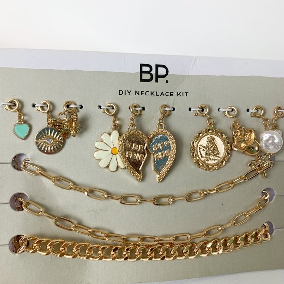 NEW BP Best friends gold chain chunky DIY charm necklace kit - Picture 2 of 3